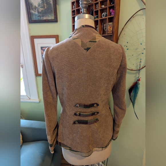 ✨one of a kind✨ Gorgeous Earth Toned Bespoke Steampunk Light Jacket | Medium - Picture 6 of 10